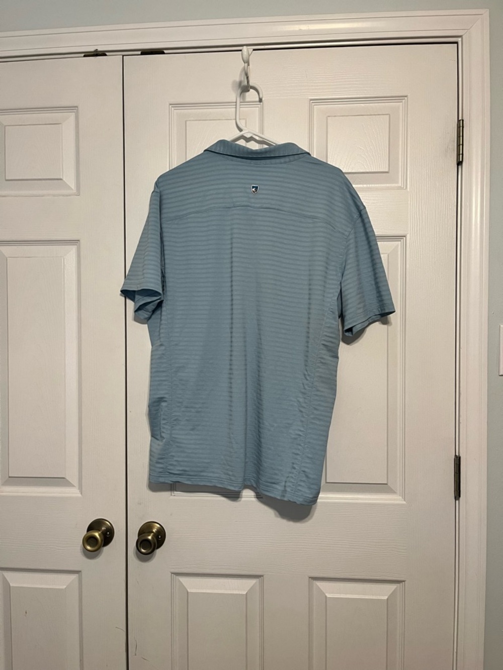 KÜHL Mens Airkuhl Short Sleeve Polo Size XL Light Blue Seabreeze - Picture 7 of 10